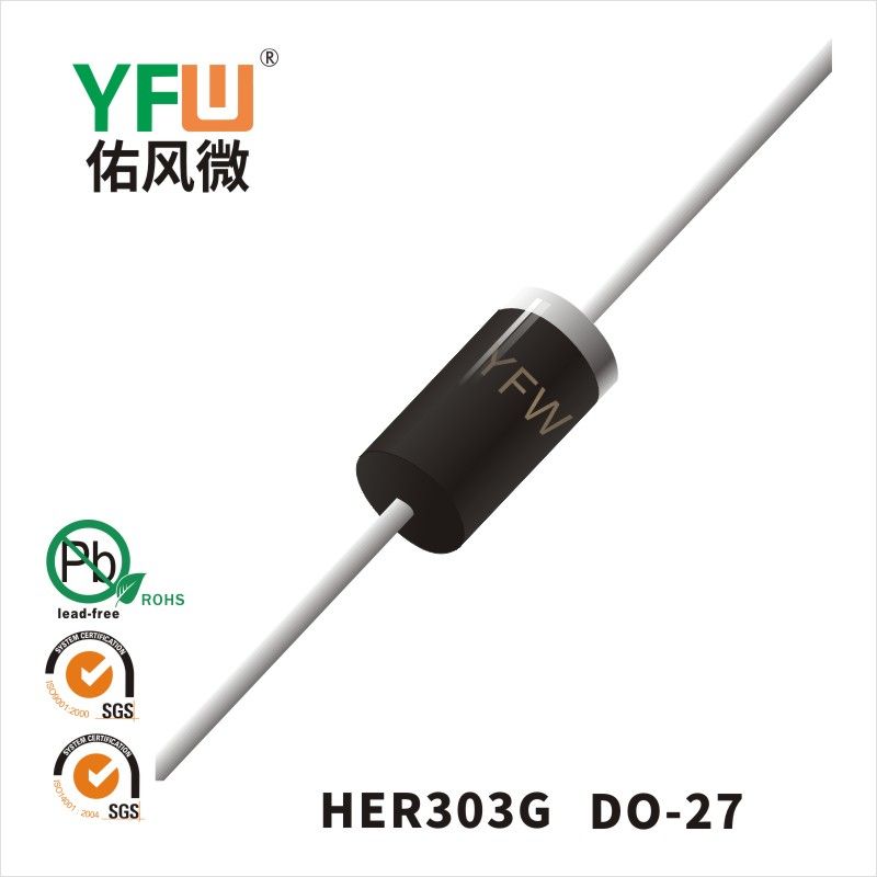 HER303G DO-27_High Efficiency Rectifier Diode_YFW brand